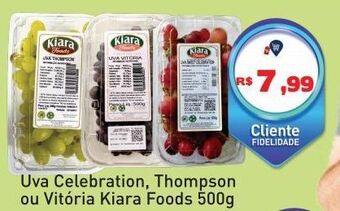 Tonin Superatacado Uva celebration, thompson ou vitória kiara foods 500g oferta