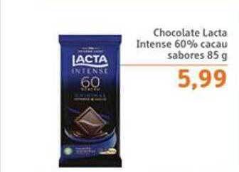 Sonda Chocolate lacta intense 60% cacau sabores oferta