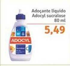 Adoçante líquido adocyl sucralose
