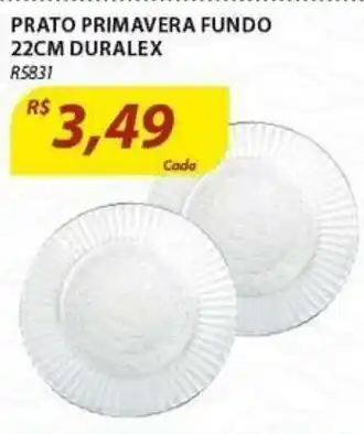 Assaí Atacadista Prato Primavera Fundo 22cm Duralex oferta