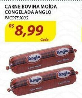 Assaí Atacadista Carne Bovina Moida Congelada Anglo 500g oferta