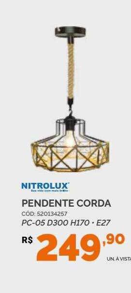Pendente corda nitrolux