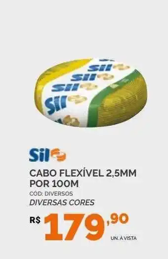 Cabo flexivel 2.5mm por 100m sil