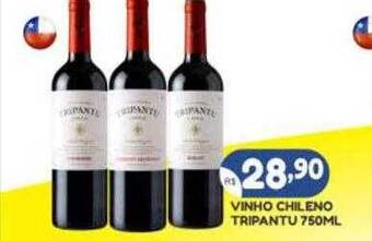 Bramil Supermercados Vinho chileno tripantu oferta