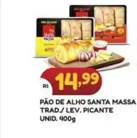 Bramil Supermercados Pão de alho santa massa trad lev picante oferta