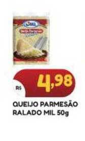 Bramil Supermercados Queijo parmesão ralado mil oferta