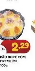Bramil Supermercados Pão doce com creme mil oferta