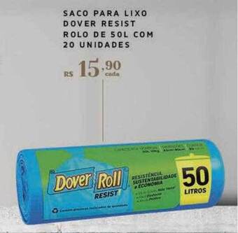 Empório Bahamas Saco para lixo dover resist rolo de com 20 oferta