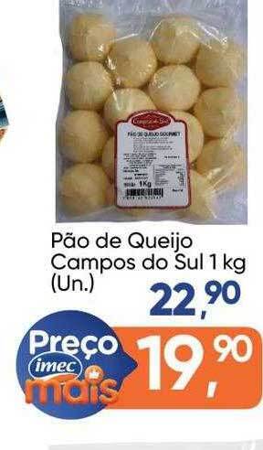 Imec Supermercados Pão de queijo campos do sul oferta