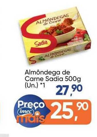 Imec Supermercados Almôndega de carne sadia oferta