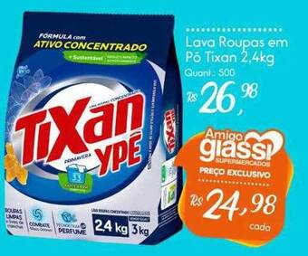 Giassi Supermercados Lava roupas em pó tixan oferta