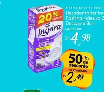 Giassi Supermercados Desodorizador inspira pastilha adesiva 20% de desconto 3 50% de desconto na 2a unidade oferta