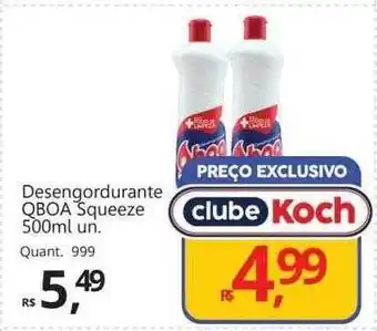 Supermercados Koch Desengordurante qboa squeeze oferta