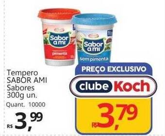Supermercados Koch Tempero sabor ami sabores oferta