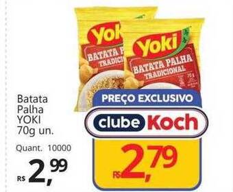 Supermercados Koch Batata palha yoki oferta