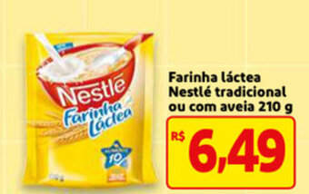 Mercado Extra Farinha Lactea Nestle Tradicional ou com aveia 210g oferta
