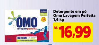 Mercado Extra Detergente em Po Omo Lavagem Perfeita 1.6kg oferta