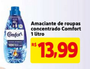 Mercado Extra Amaciante de roupas concentrado Comfort 1L oferta