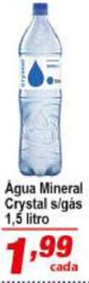 Ricoy Supermercados Agua Mineral Crystal s/gas 1.5L oferta