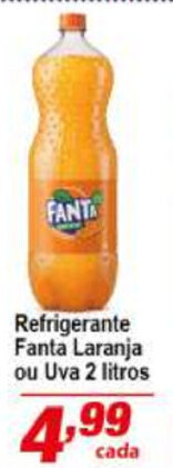 Ricoy Supermercados Refrigerante Fanta Laranja ou Uva 2L oferta