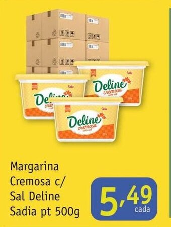 Nordestão Margarina Cremosa c/ Sal Deline Sadia pt 500g oferta