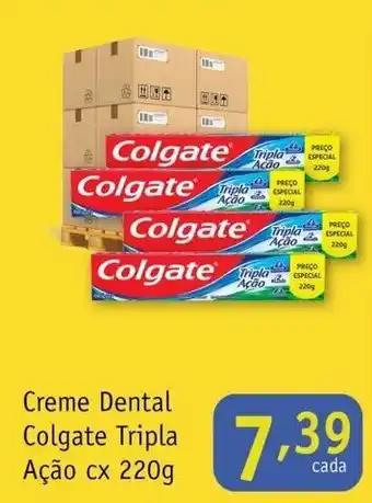 Nordestão Creme Dental Colgate Tripla Acao cx 220g oferta