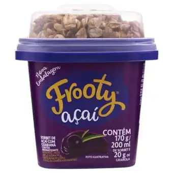 Violeta Supermercados Açaí congelado com granola frooty 200ml oferta