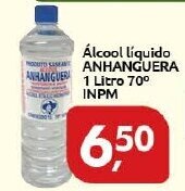 Alcool liquido Anhanguera 1L 70 INPM