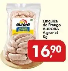 Supermercados Nori Linguica de Frango Aurora a granel 1kg oferta