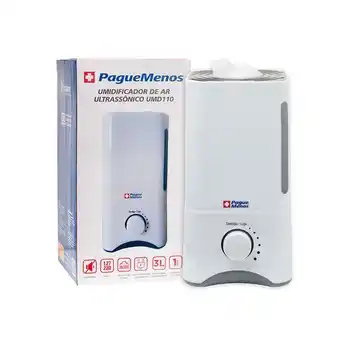 Umidificador pague menos ultrassônico br 3 litros
