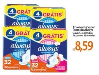 Atacadão Absorvente Super Protecao Always oferta