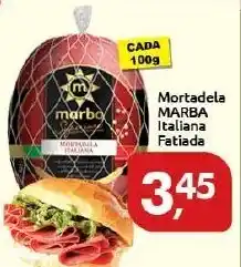 Mortadela Marba Italiana fatiada 100g