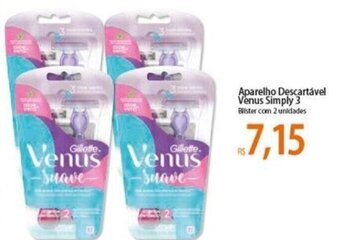Atacadão Aparelho Descartavel Venus Simply 3 oferta