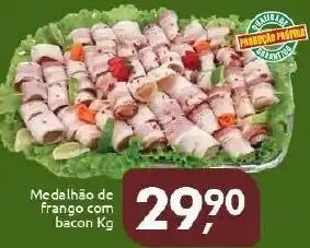 Supermercados Nori Medalhao de Frango com bacon 1kg oferta