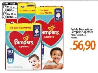 Atacadão Fralda Descartavel Pampers Supersec oferta