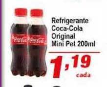 Ricoy Supermercados Refrigerante Coca Cola Original Mini Pet 200ml oferta