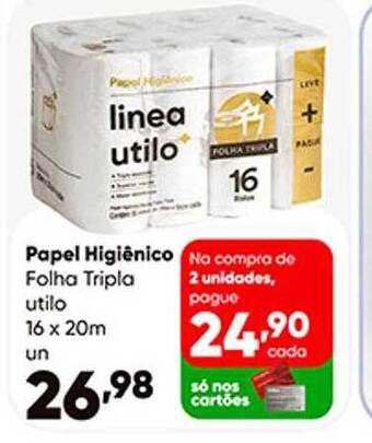 Zaffari Papel higiênico folha tripla utilo oferta