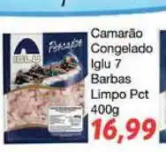 Camarão Congelado Iglu 7 Barbas Limpo Pct 400g