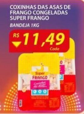 Assaí Atacadista Coxinhas das Asas de Frango Congeladas Super Frango 1kg oferta