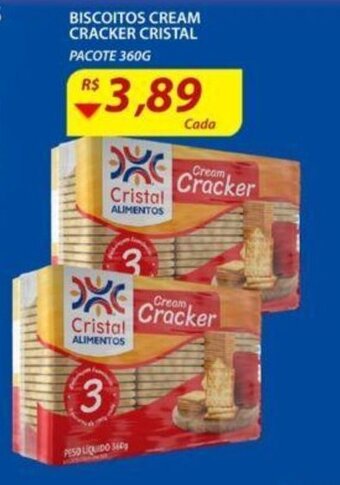 Biscoitos Cream Cracker Cristal 360g