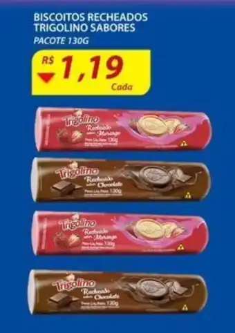Assaí Atacadista Biscoitos recheados Triangulo Sabores 130g oferta