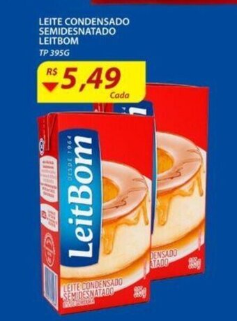 Assaí Atacadista Leite Condensado Semidesnatado LeitBom 395g oferta
