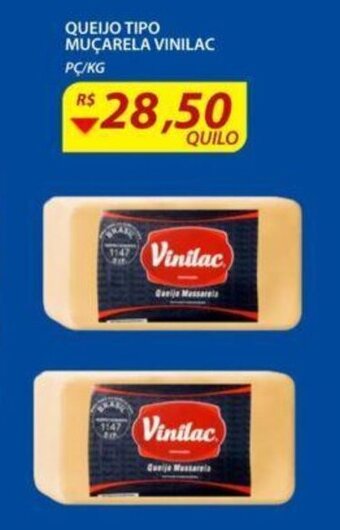 Assaí Atacadista Queijo Tipo Mucarela Vinilac 1kg oferta