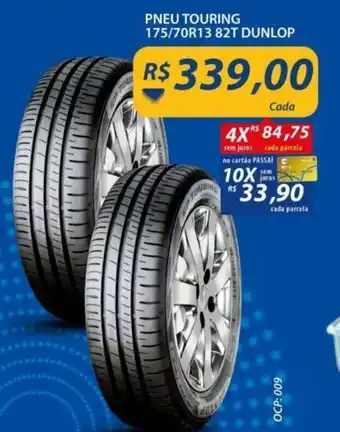 Assaí Atacadista Pneu Touring 175/70R13 82T Dunlop oferta