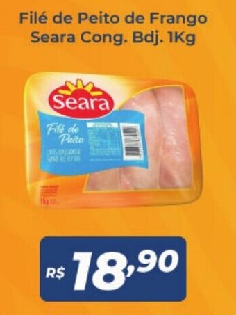 Atakarejo File de Peito de Frango Seara cong. bdj. 1kg oferta