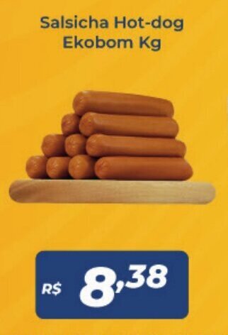 Atakarejo Salsicha Hot Dog Ekobom 1kg oferta
