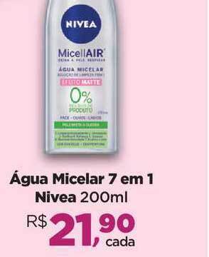 Farmácias Nissei água Micelar 7 Em 1 Nivea 200ml oferta