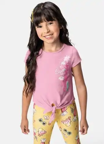 Posthaus Carinhoso - blusa rosa claro california com amarração menina oferta