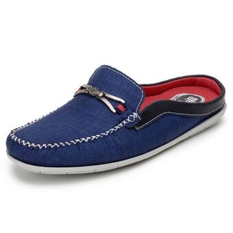 Slip on mule casual op santos costura manual e fivela