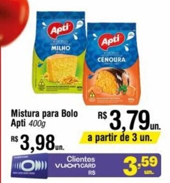 Fort Atacadista Mistura para bolo Apti 400g oferta